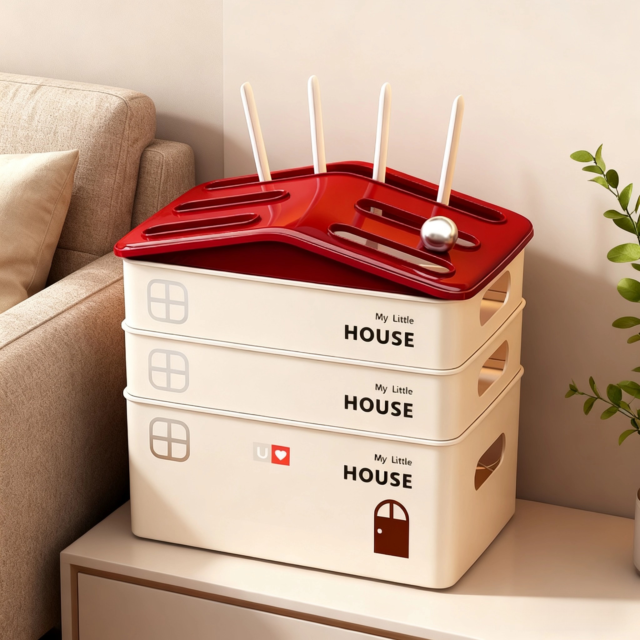 新房子光猫路由器收纳盒家用客厅