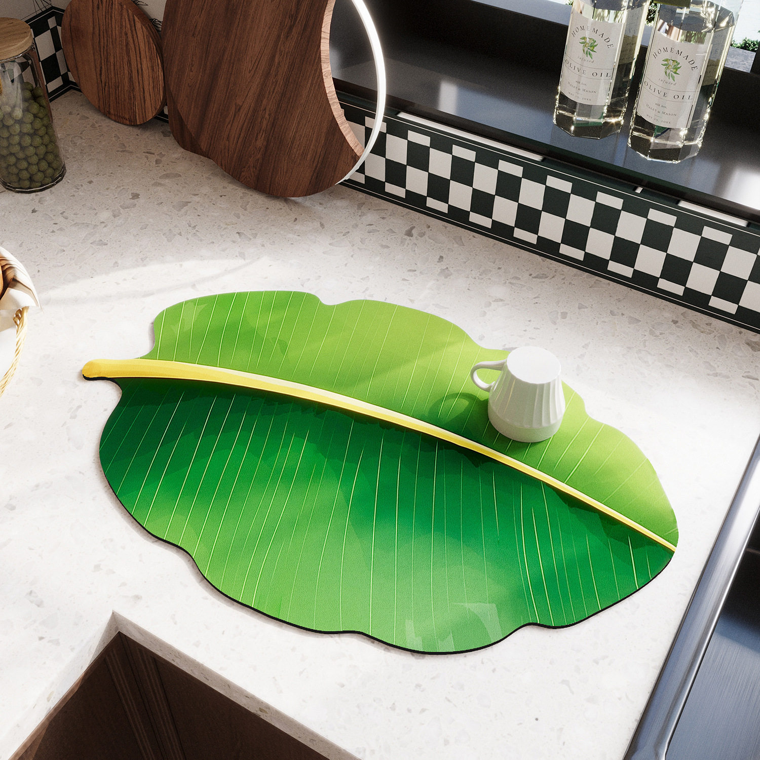 轻奢高级厨房沥水垫吸水速干碗盘隔热垫咖啡机垫洗手台吸水茶水垫,居家布艺,厨房地垫,淘宝优惠券,粉丝福利购,淘宝优惠卷