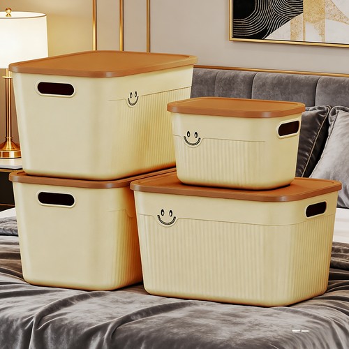 【拍1发2】2个叠放大号带盖箱子