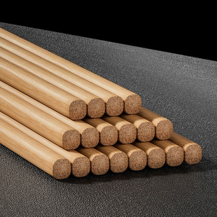 居家家楠竹筷子10双装 家用防滑耐高温竹筷无漆无蜡木筷木质环保筷