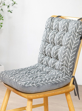 加厚餐椅坐垫屁垫办公椅子靠背一体座垫靠垫椅垫冬天保暖垫椅背垫