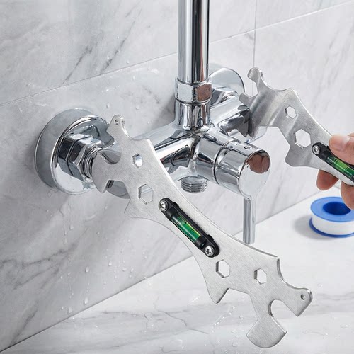 多功能卫浴扳手安装调平器水电工