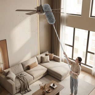 鸡毛掸子除尘扫灰家用可伸缩杆打扫天花板房顶蜘蛛网清家用洁灰尘