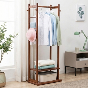 懒人衣架落地多功能衣帽架卧室简易挂衣架租房家用简约衣架子家用