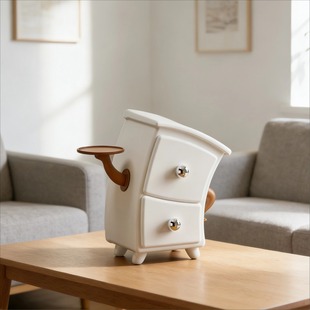 稀奇古怪 桌面抽屉收纳盒遥控钥匙小杂物玄关盒子塑料工位整理盒