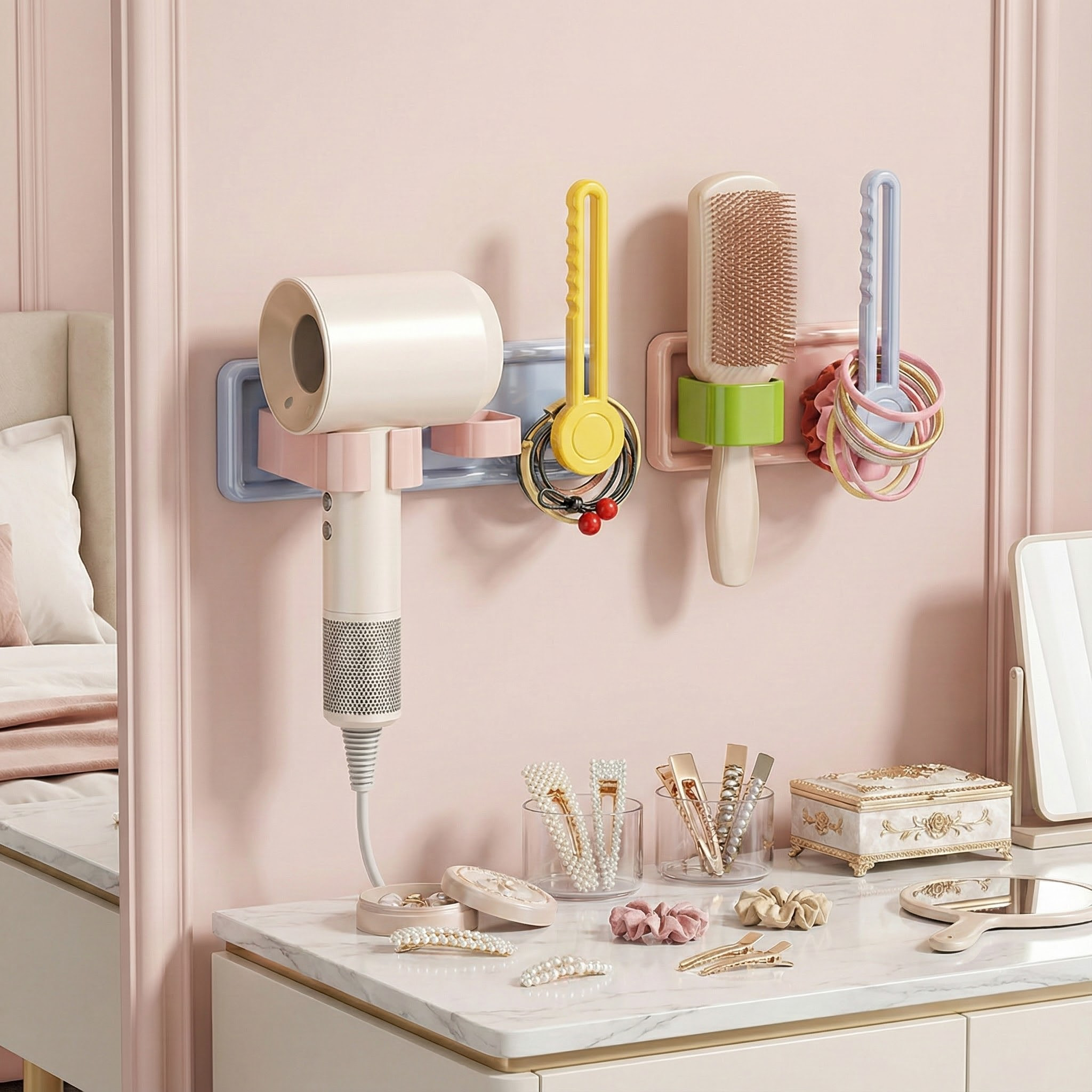 吹风机放置架懒人支架免手拿