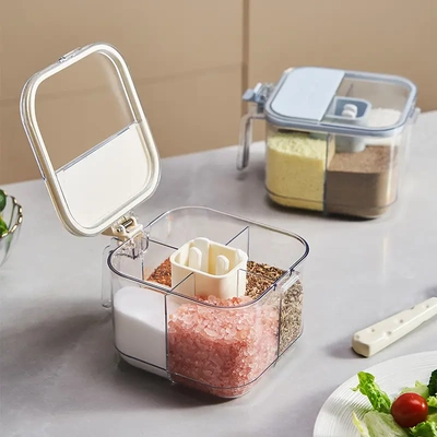 密封四格大容量调料盒家用厨房