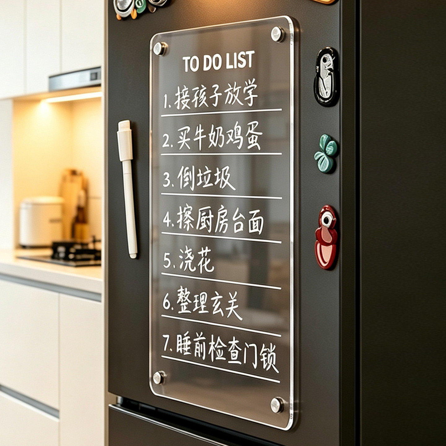 【强力磁性记事板】冰箱贴留言板图片