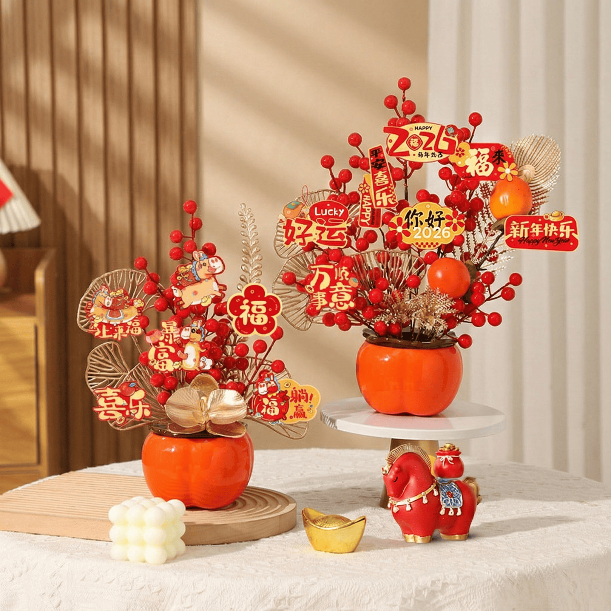 新年摆件柿子年宵花福桶发财果春节装饰乔迁新居新婚玄关布置家居,家居饰品,福桶,淘宝优惠券,粉丝福利购,淘宝优惠卷
