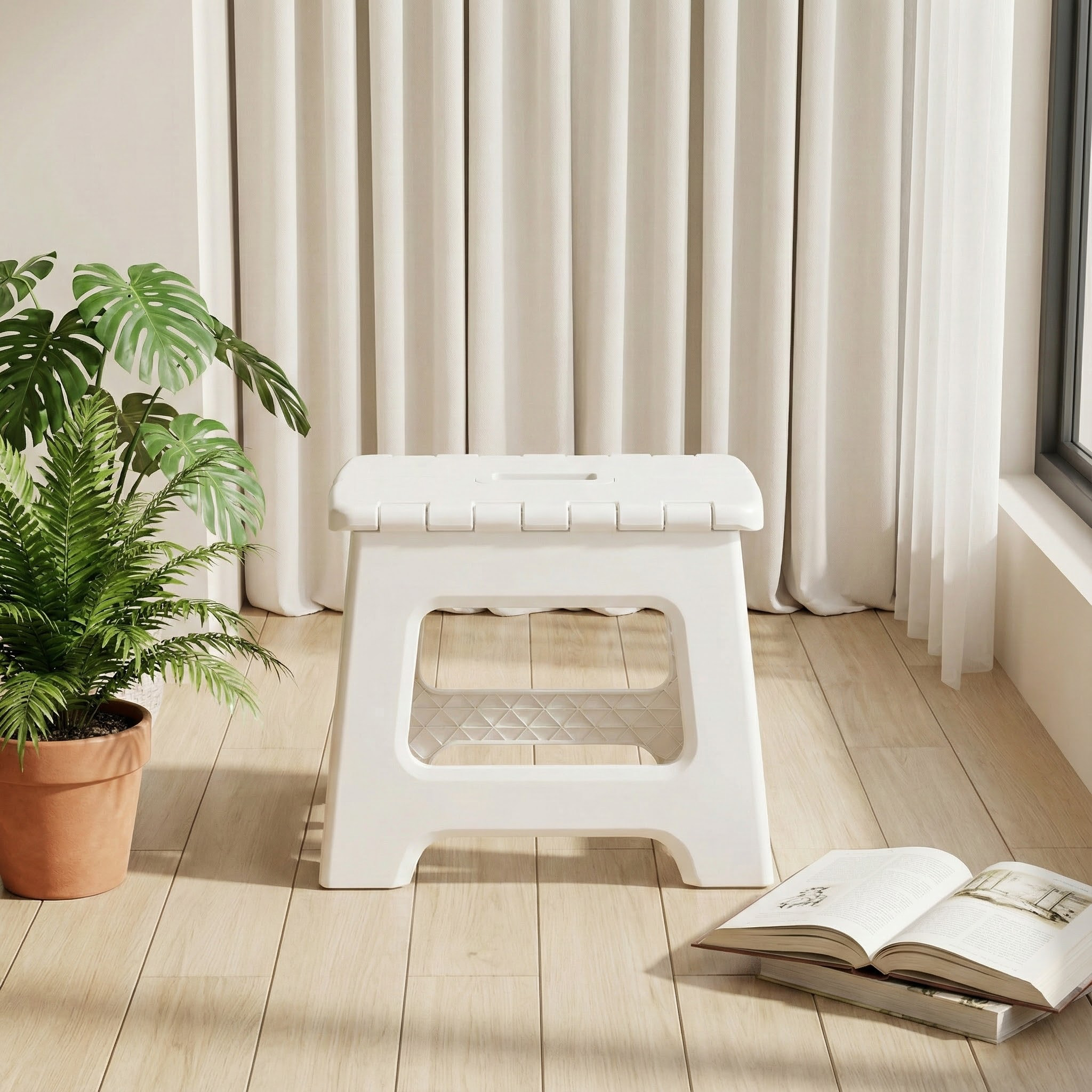 加厚塑料折叠凳成人儿童简约现代小板凳户外手提板凳超市首选礼品