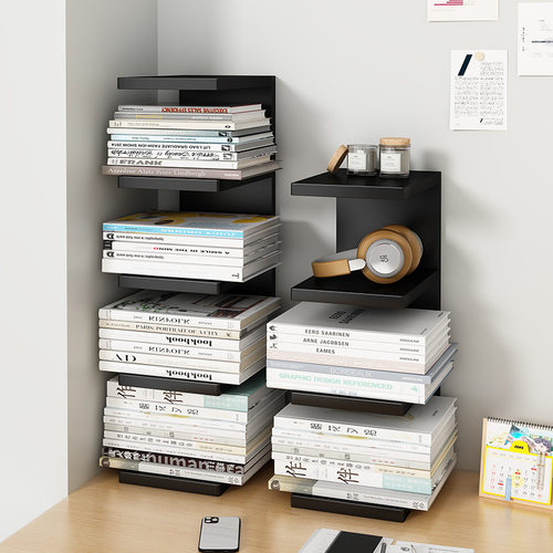 办公桌上隐形立式简易书柜