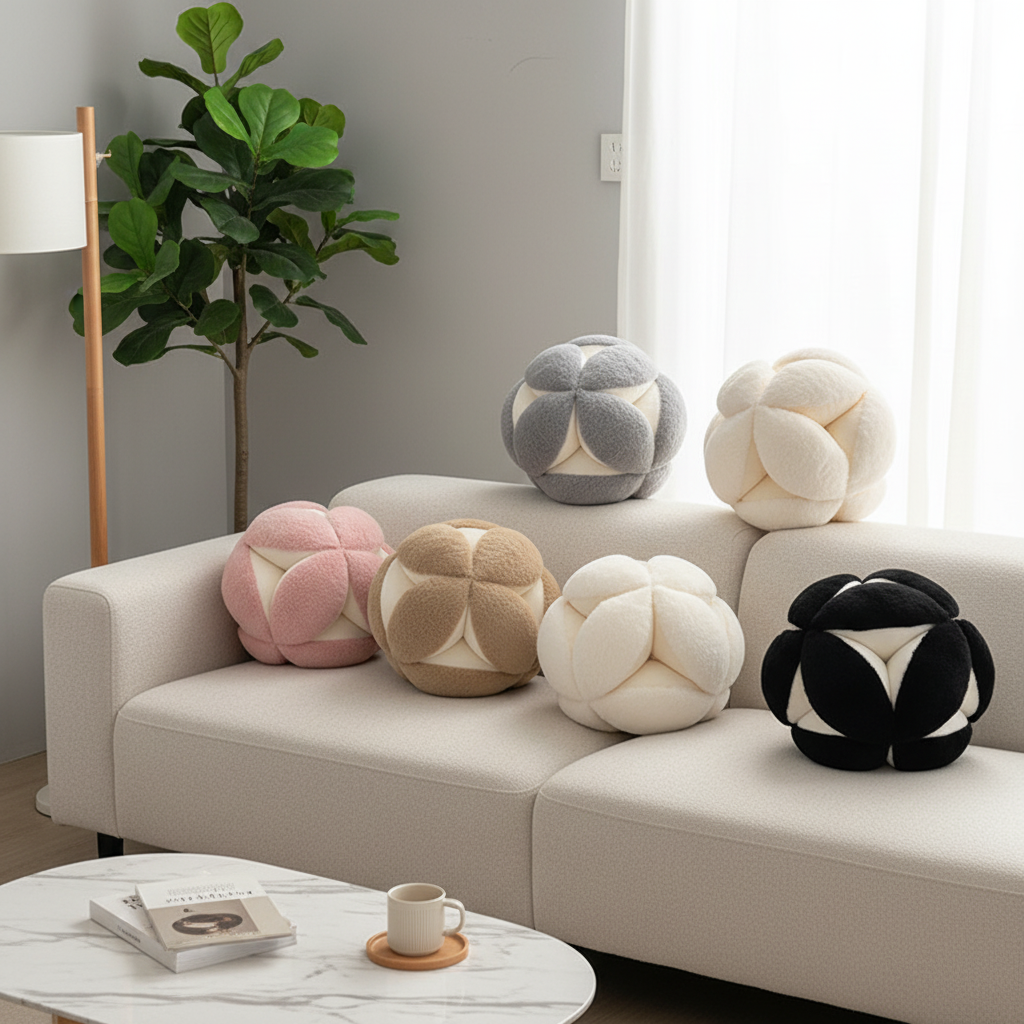 抱枕简约风家居沙发靠枕床头靠垫绣球沙发抱枕创意抱枕高级感抱枕,居家布艺,靠垫/抱枕,淘宝优惠券,粉丝福利购,淘宝优惠卷