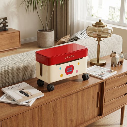 排插收纳盒家用客厅多功能可移动