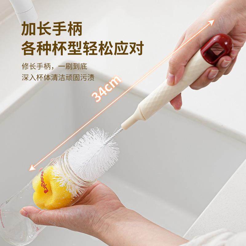 家用洗杯子杯刷杯子刷子清洁刷丝瓜瓤长柄海绵奶瓶刷水杯清洁去污,家庭/个人清洁工具,杯刷/瓶刷,淘宝优惠券,粉丝福利购,淘宝优惠卷