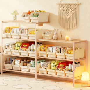 橱柜整理杂物零食厨房调料筐化妆品宿舍书本零食家用收纳框整理盒