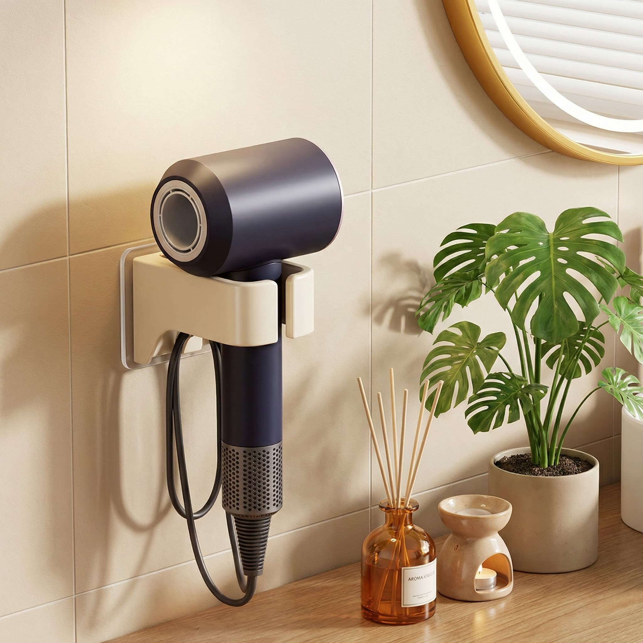 吹风机支架家用浴室风筒收纳卫生间免打孔壁挂式电吹风放置架家用,家庭/个人清洁工具,吹风机置物架,淘宝优惠券,粉丝福利购,淘宝优惠卷