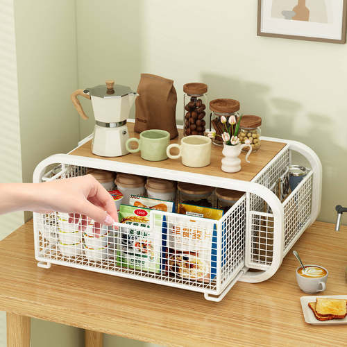 桌面收纳盒餐桌抽屉式置物架厨房