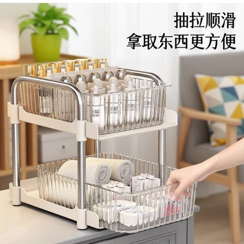 卫生间下水槽置物架抽拉式浴室