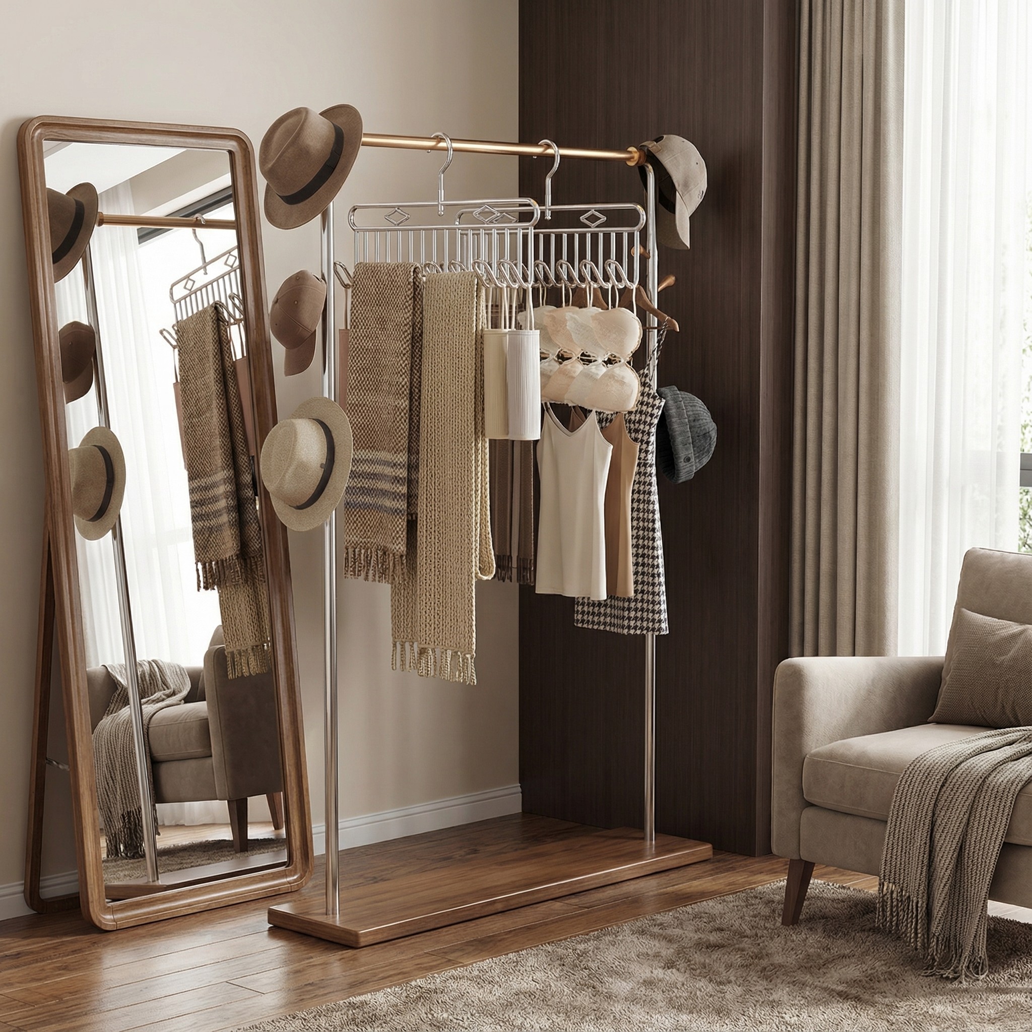 吊带衣架多功能内衣背心收纳家用宿舍晾晒挂钩痕波浪晾衣架防滑,收纳整理,金属衣架,淘宝优惠券,粉丝福利购,淘宝优惠卷