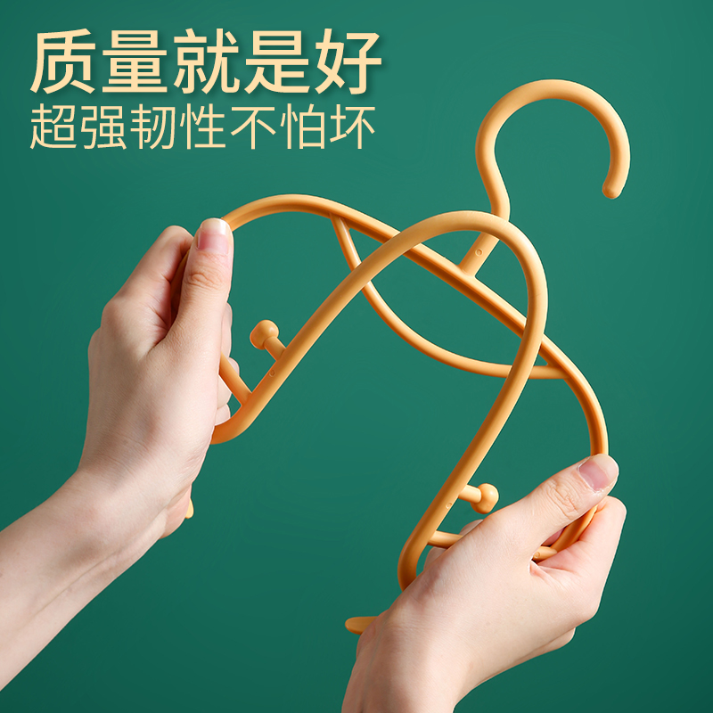 居家家防滑卧室衣柜神器宽肩衣架