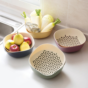 双层塑料水果盆