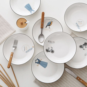 欧式早餐陶瓷盘