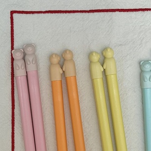 green 小熊猫爪彩色耐高温抗菌防霉合金筷子 house