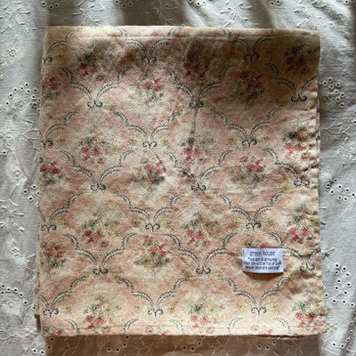 green house * 法式复古提花全棉粉红花束桌布盖布野餐布背景布