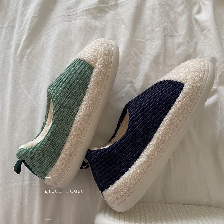 家居拖保暖包跟防滑棉鞋家居拖