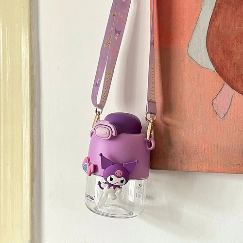 卡通太空杯背带运动水壶