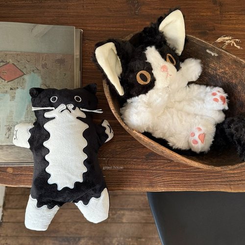 green house * 外贸奶牛猫公仔小物笔袋收纳包