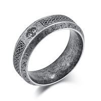 Celtic Rune Tree of Life ring for men, retro Nordic Viking titanium steel ring for women, hip-hop high-end feel thumbnail 6