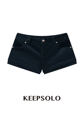 THEA买手店KEEP SOLO26早春新款A字型灯芯绒短裤品牌授权