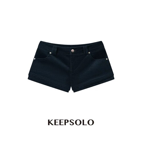 THEA买手店KEEP SOLO26早春新款A字型灯芯绒短裤品牌授权