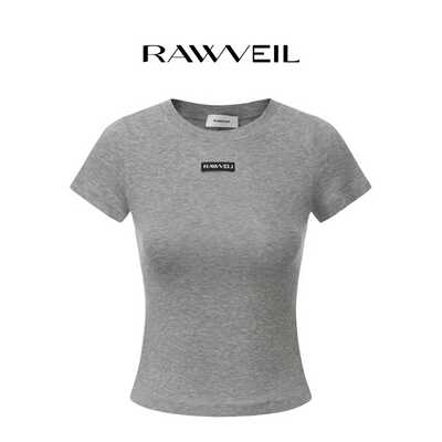 THEA买手店RAWVEIL26春夏新款多巴胺超好版型圆领体恤上衣