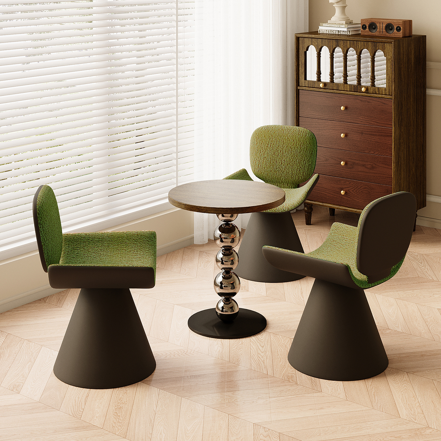 阳台桌椅三件套休闲区一桌两椅