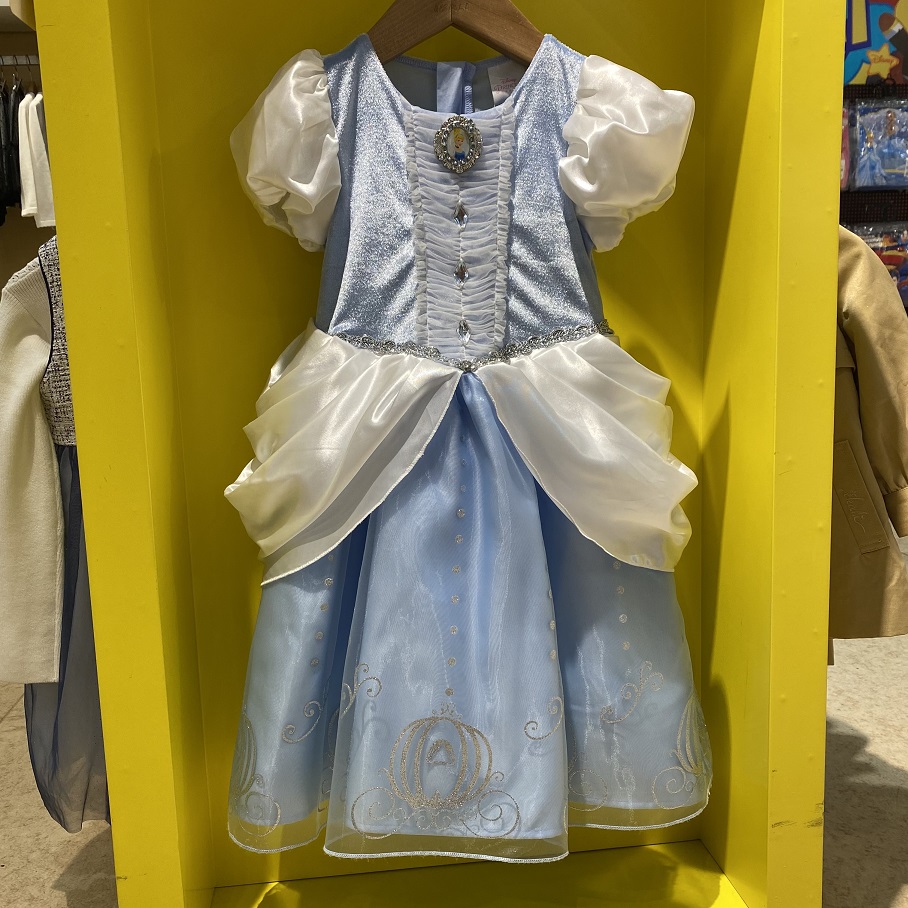 新品来袭 迪家灰姑娘女童中长款奢华短袖连衣裙