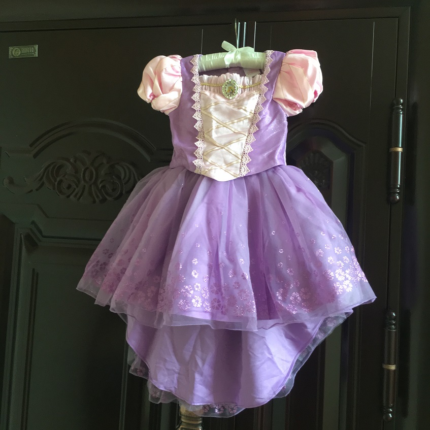 几件补到原单长发紫色礼服纱裙