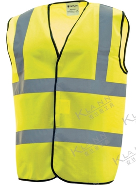 英国TUFFSAFE搭扣式V字领荧光马甲 TFF-962-4233D 个人防护用品