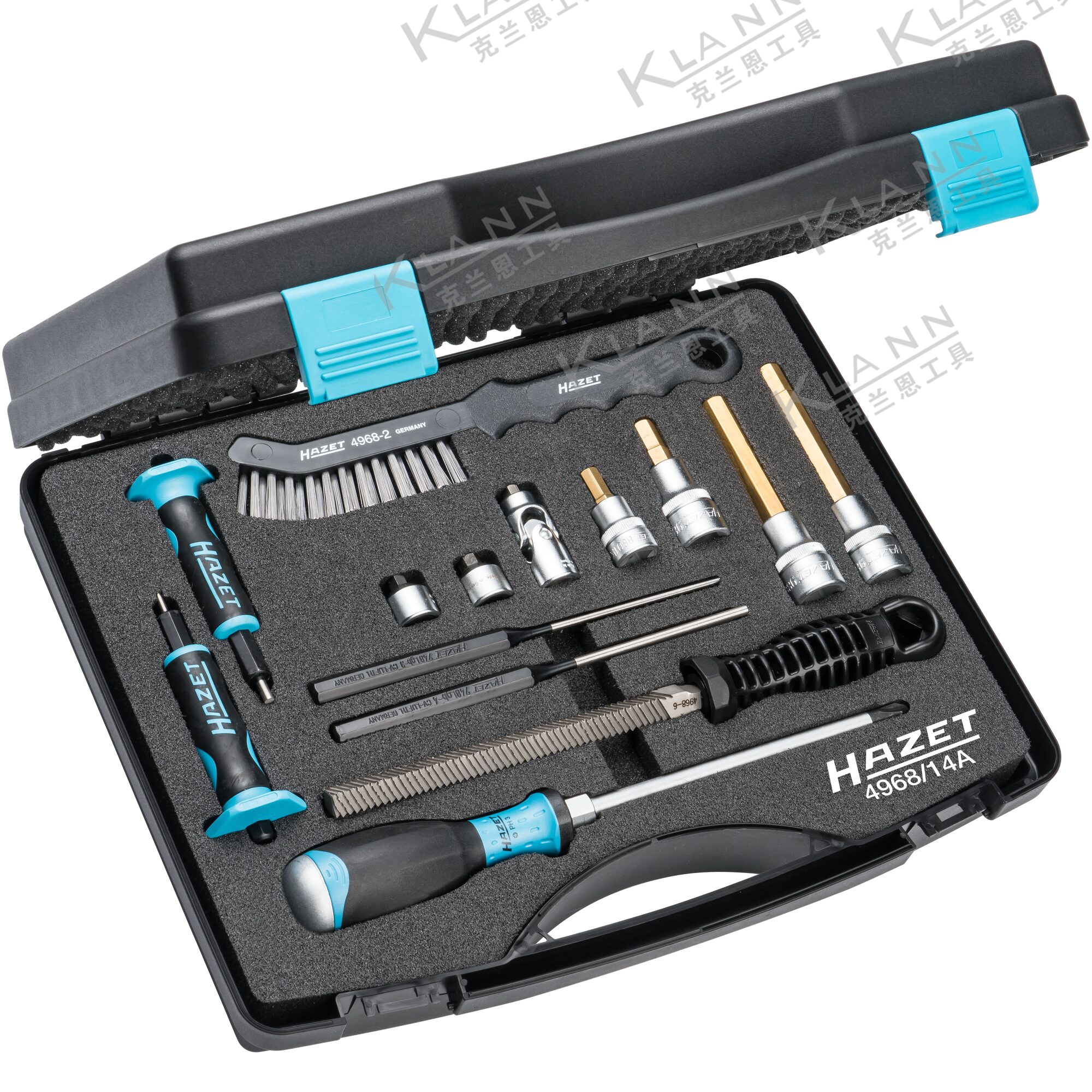德国HAZET 4968/14A刹车系统通用工具14件套汽车保养改装专用工具
