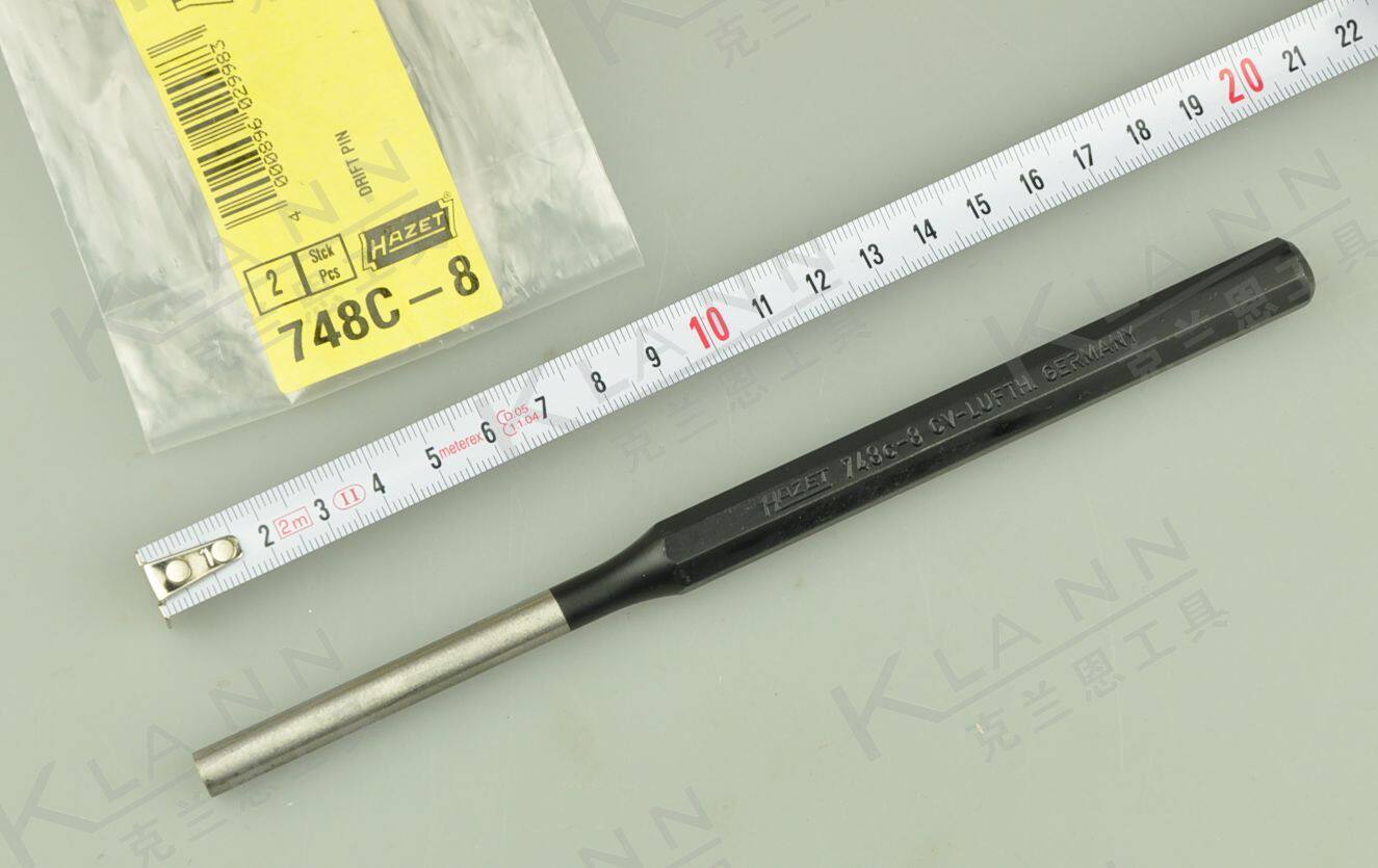 德国HAZET 销式冲子 平头样冲 748C-8 进口钳工、钣金工具Ф8x200