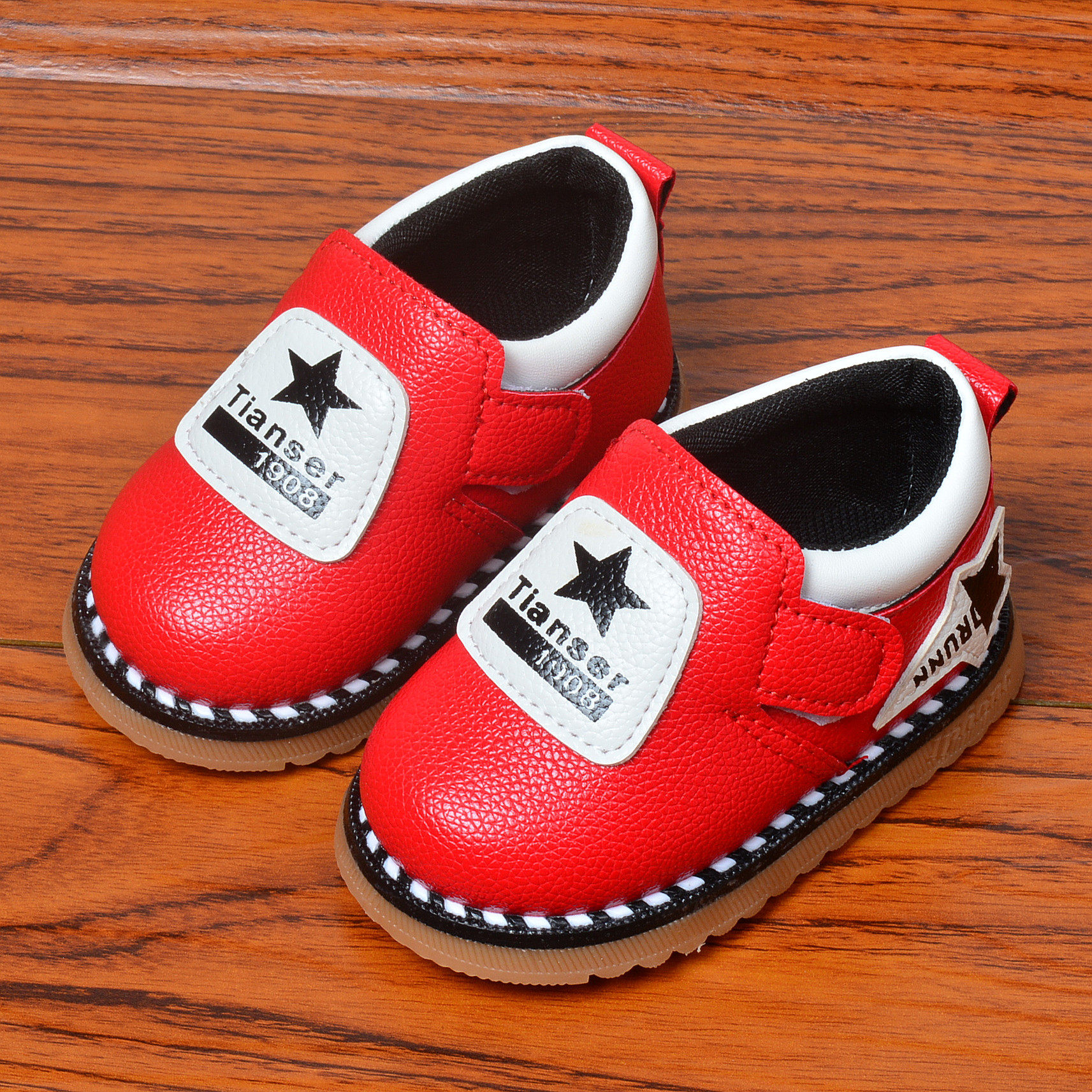 Chaussures enfants pour printemps - semelle caoutchouc - Ref 1039460 Image 4