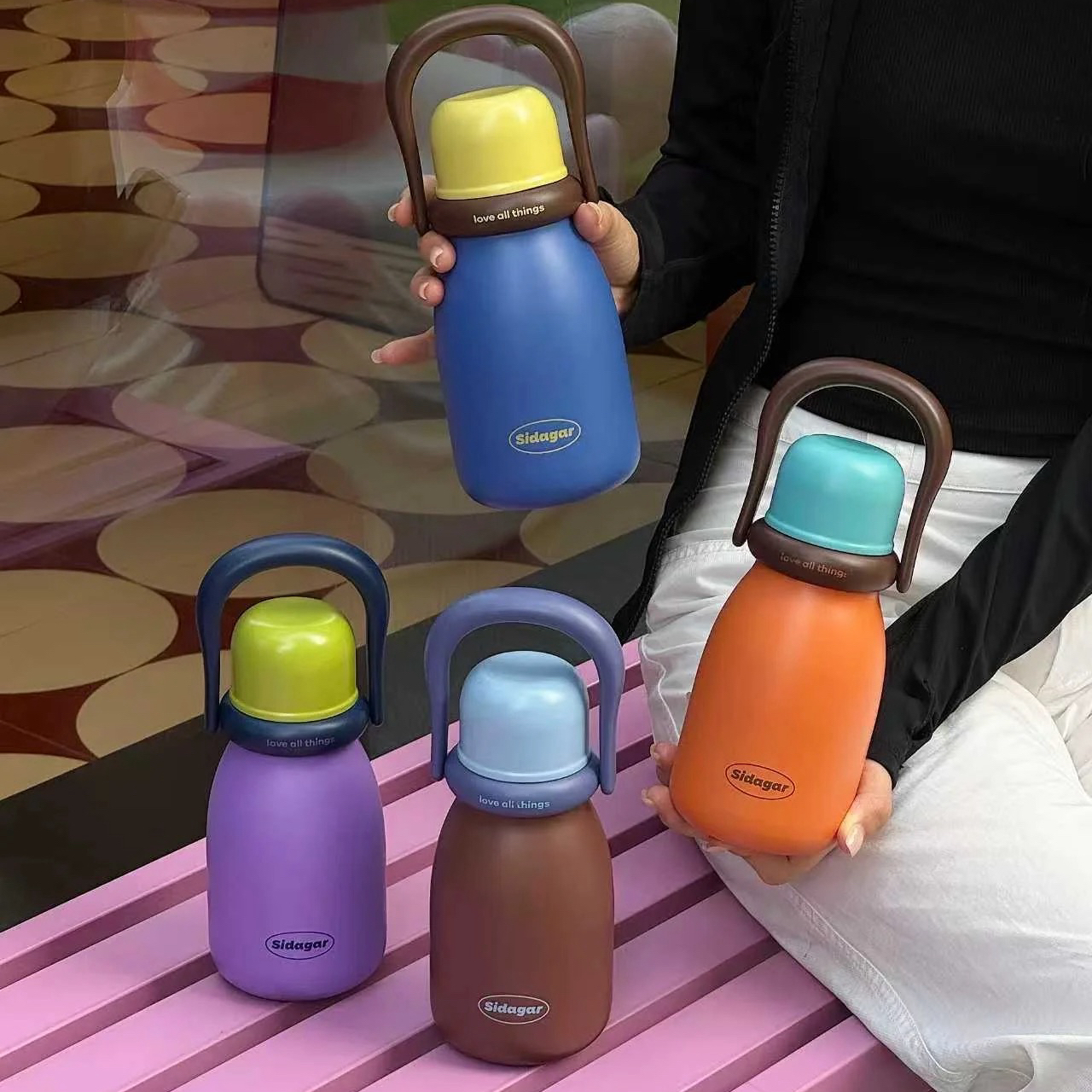 世大家便携提手保温杯大容量