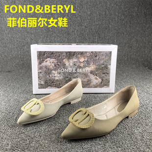 正品撤柜断码处理头层羊皮通勤女鞋春季平底软面浅口真皮单鞋女