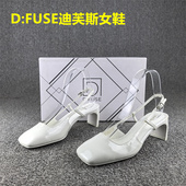 撤柜断码 一字扣带包头凉鞋 处理时尚 真皮夏季 女牛漆皮 通勤女鞋 正品