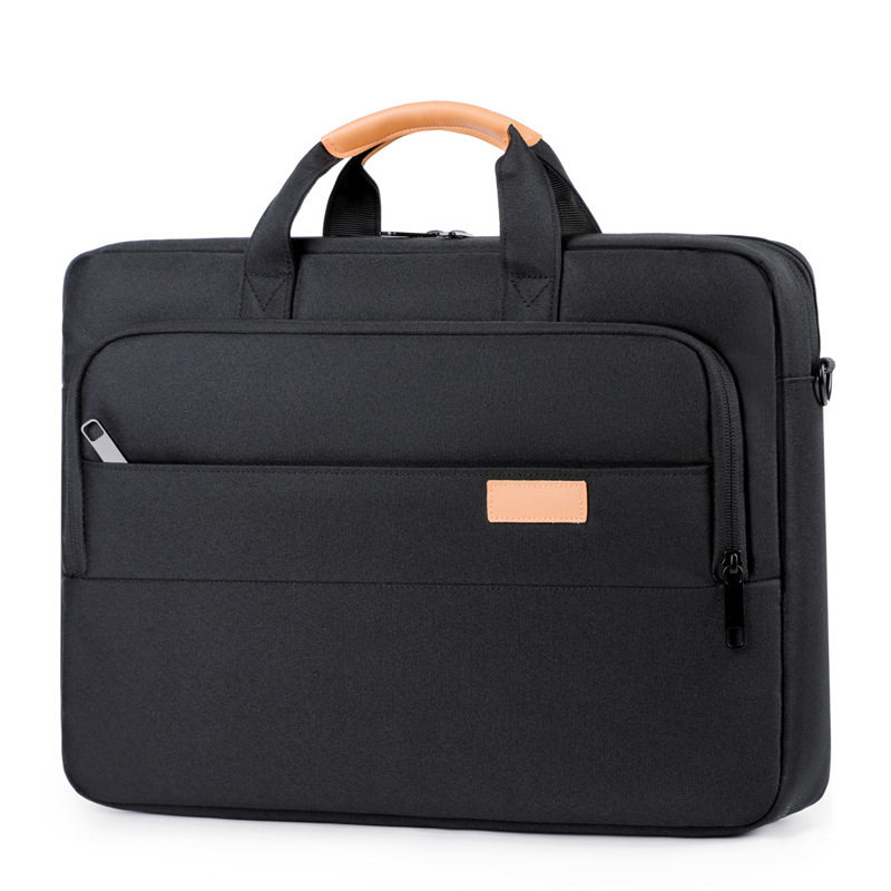 手提电脑包厚款18寸笔记本电脑包男单肩公文包 大容量