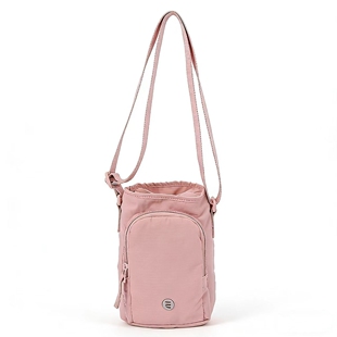 lulu时尚 单肩女包水壶包户外运动斜挎包尼龙布水杯包手机包零钱包