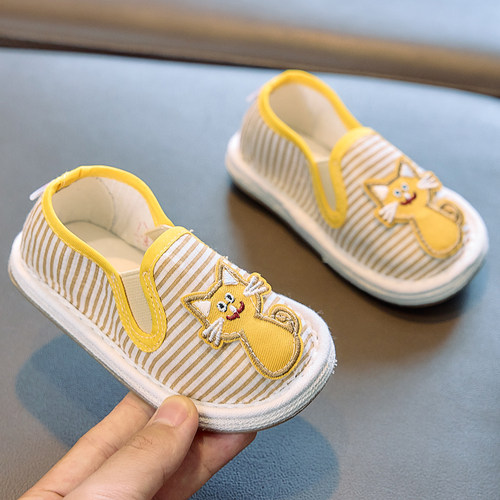 儿童手工布鞋1-7岁2老北京千层底男宝宝学步女童单鞋家居软底春秋