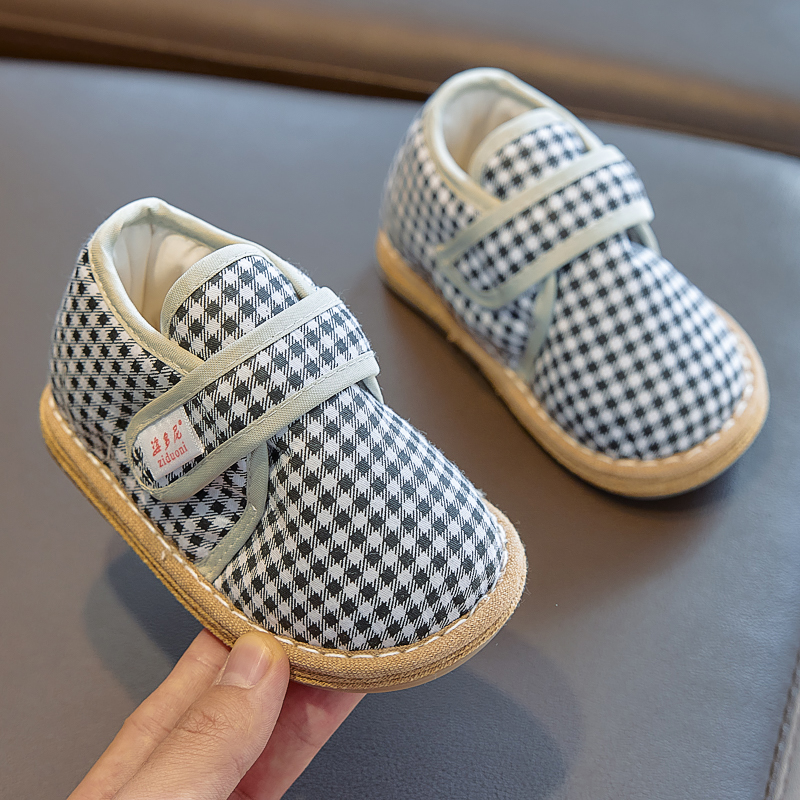 儿童手工二棉鞋1-6岁3鞋子加厚保暖棉花鞋千层底家居男女宝宝冬季