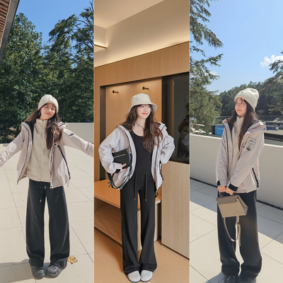 小个子冲锋衣女三合一防风防水